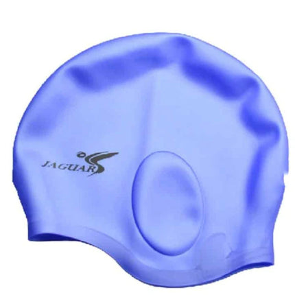 Fashion Pure Silicone Ear-protecting Swimming Cap