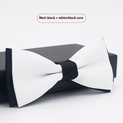 Men's Solid Color Formal Wear Wedding Business Casual Groom Groomsman Bow Tie