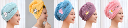 Home Daily Simple Embroidered Hair Drying