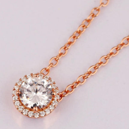 Women's Single Zircon Circle Personalized Fashion Necklace