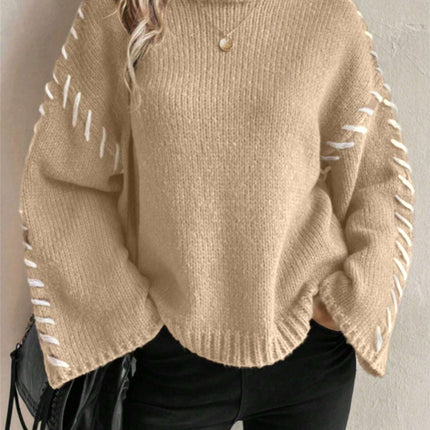 Long Sleeve Casual Loose Knitted Sweater