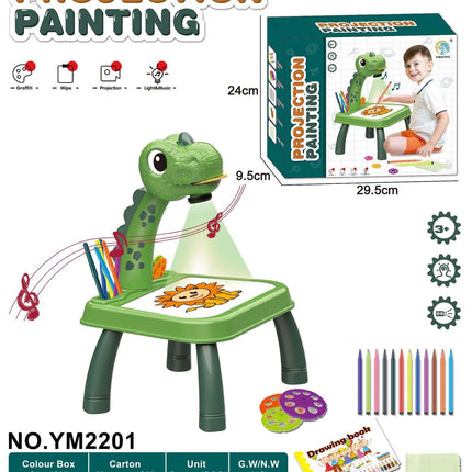 Children LED Projector Art Drawing Table Toys Painting Board Desk