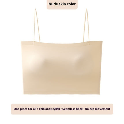 Women's Solid Color Chest Cushion Beautiful Back And Strapless