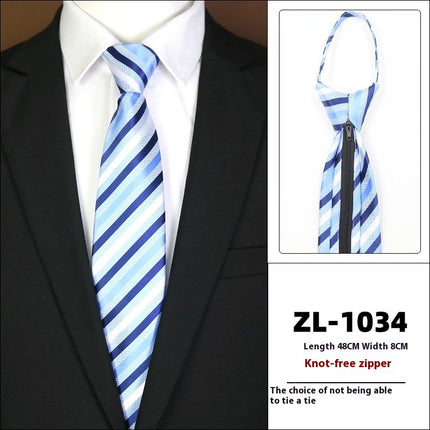 Men's Formal Wear Business Zipper Tie-free