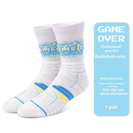 Basketball Men's American-style Long Towel Bottom Sports Socks