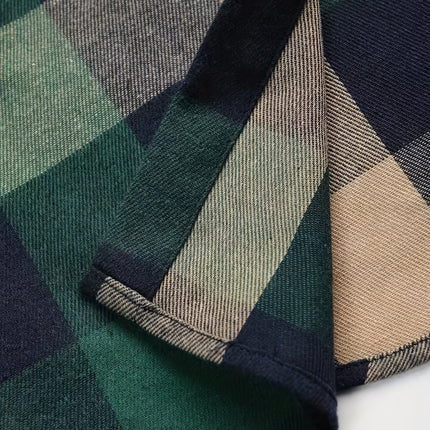 Dark Green Commuter Men's Plaid Shirt