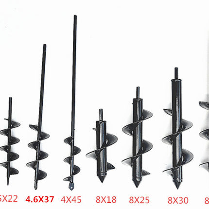 Ground Drilling Machine Drill Bit Spiral Tree Planting Earth Boring Machine Screw Rod Garden Vegetable Planting Pine Soil Drill Bit Flower Planting Drill Drill Head