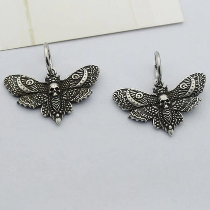 Vintage Creative Exaggerating Charm Moth Earrings