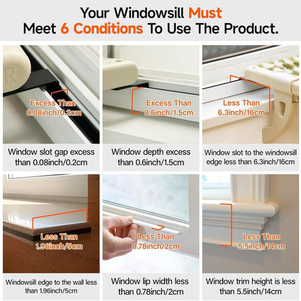 MEWOOFUN Cat Window Perch With One-Step Sliding Clamp - Adjustable Window Sill Hammock With Removable Cover For Indoor Cats - Medium Beige Cat Bed Fits Windowsill & Bedside