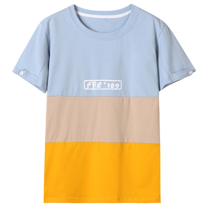 Fashion Striped Family Matching Outfits Summer Casual T Shirt Shorts Sets Couples Parentage Pajamas Holiday Outdoor Suits