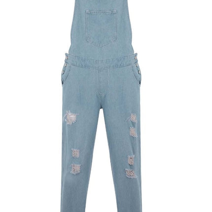 Fashion Men's Sling Denim Romper