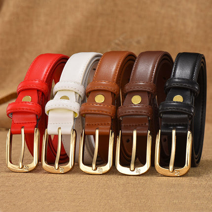 Retro Women's Fashion Double Ring Buckle Waist Seal