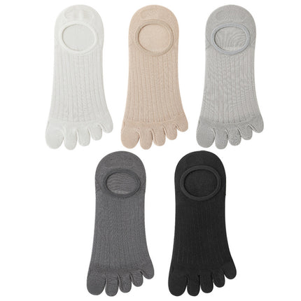 Modal Cotton Five-finger Ultra-thin Breathable Boat Socks