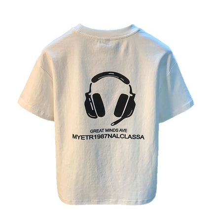 100 Cotton Coat Summer Men's Printed T-shirt