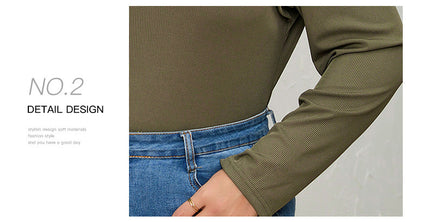 Slim Solid Color Long Sleeve T-shirt Top