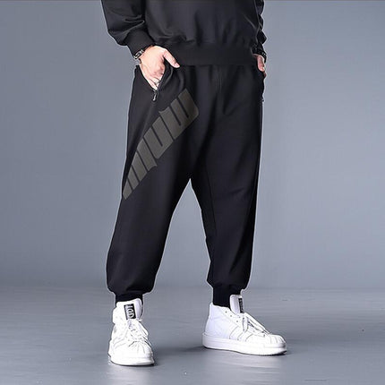 Loose Plus Size Sweatpants Men's Plus Fat Plus Trousers Stretch Fat People Trend
