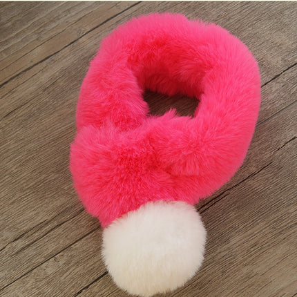 Christmas Bib Ornament Decoration Pet Saliva Towel Winter Warm Scarf