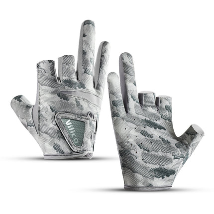 Exposed Three-finger Outdoor Sun Protection Professional Fishing Lure Gloves