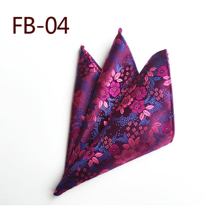 British Business Polyester Yarn Jacquard Small Square Towel