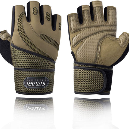 Men's Simplicity All-Match Sports Fitness Short Finger Gloves