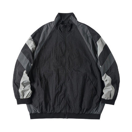 Casual Jacket With Loose Stand-up Collar