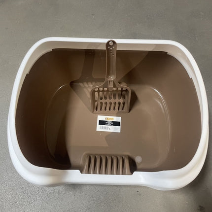 Semi-enclosed Cat Litter Box