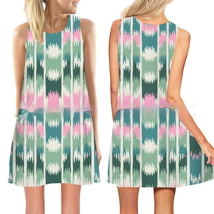 Women's New 3D Printed Sleeveless Dress