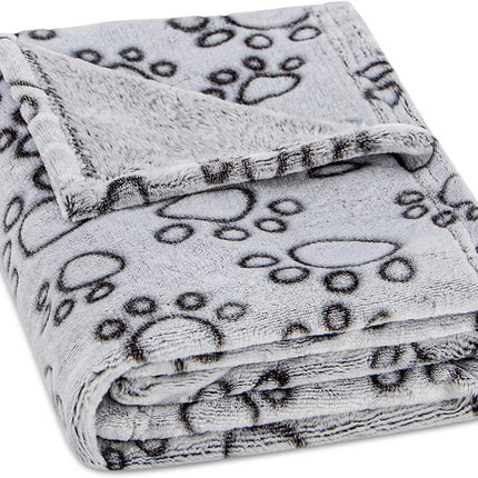 Pet Blanket Flannel Cut Flower Footprints