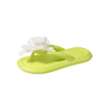 Butterfly Blue Design Soft Bottom Flip Flops Women Casual Non-slip Flip-flop