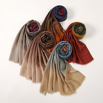 Fashion Commuter Simple Style Plain Long Scarf