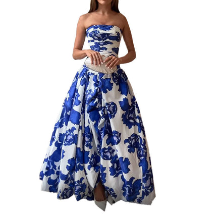 Fashion Tube Top High Waist Dress Women