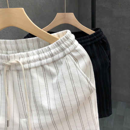 Striped Casual Shorts Men's Lightweight One Hundred Outer Wear Five Points