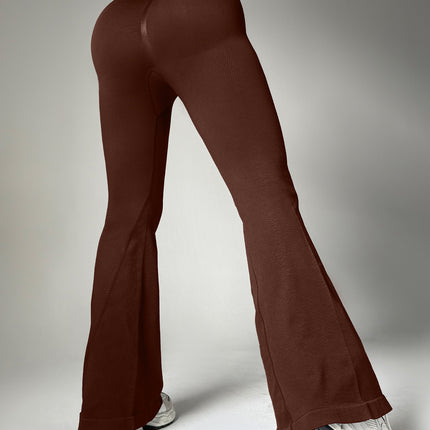 High Waist Flared Pants Women's Hip Lifting Casual Yoga Pants