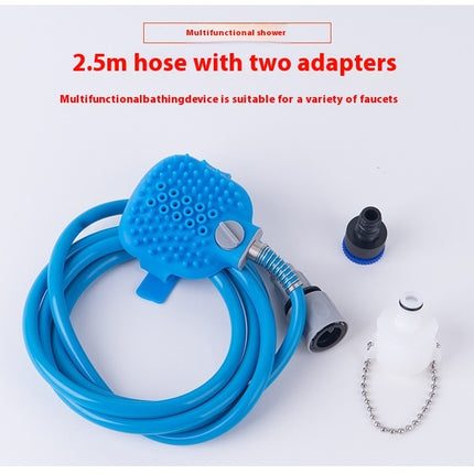 Pet Bathing Gloves Outdoor Shower Dog Bath Silicone Nozzle Hand-held Massage Bath Pet Shower Brush