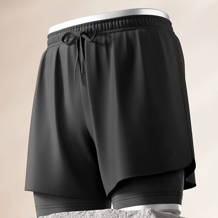 Men's Equipment Spring Pants Men's Double-layer Swimming Trunks