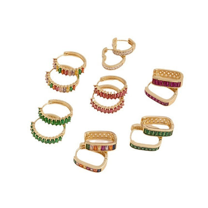 Round Earrings Heart-shaped High Sense