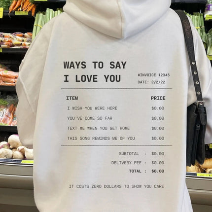 Letter Print Drop-shoulder Sleeve Hoodie Sweater