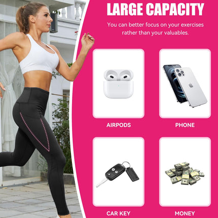 Yoga Pants - Cropped High-waisted Diagonal Pockets Polyester Double Mill Morandi Powder