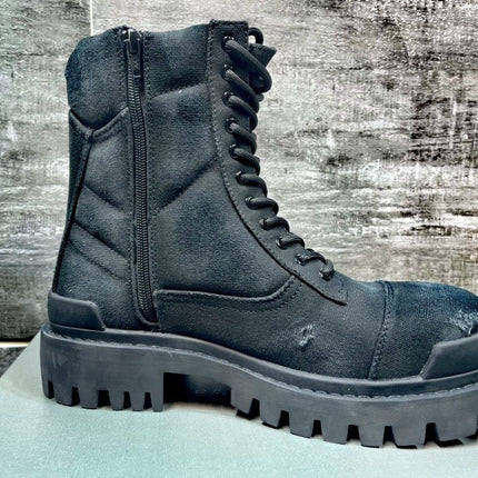 Men's Fashion Casual Round Head Mid-calf Viscose Dr Martens Boots