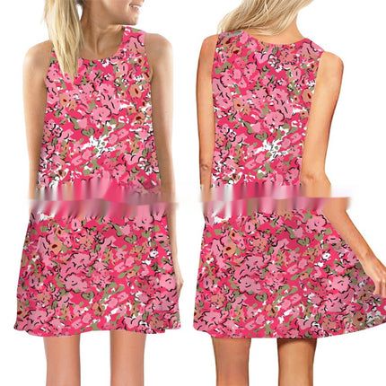 Women's New 3D Printed Sleeveless Dress