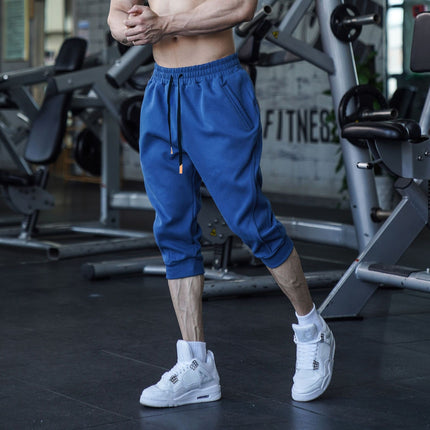 Leisure Sports Daily Outdoor Cropped Trousers Patchwork Pocket Zipper Leg Shaping Thread