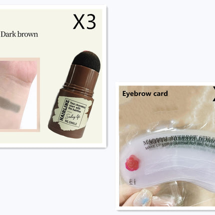 Brow Stamp Shaping Kit Eyebrow Stamp Waterproof Long Lasting Natural Shape Brow Stamp Contouring Stick Makeup Eyebrow Shadow