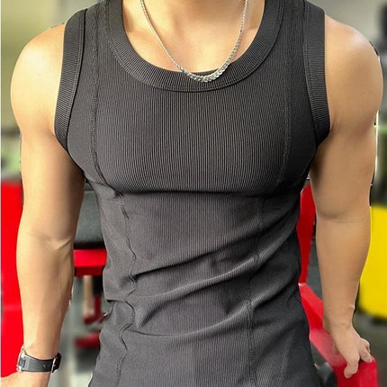 Thick Combed Texture Large Tanks Men