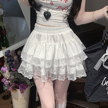 Women's Patchwork Cake Hot Girl Short Skirt