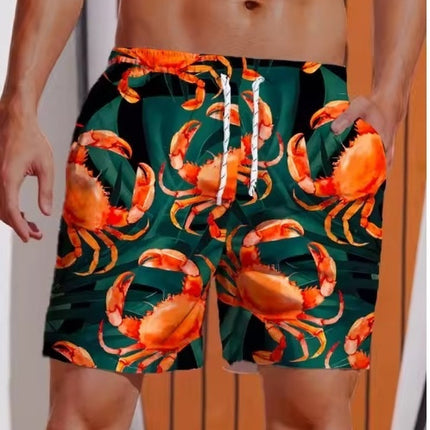 Men's Versatile Casual Loose 3D Printed Shorts