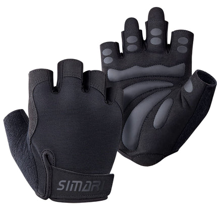 Men's Simplicity All-Match Sports Fitness Short Finger Gloves