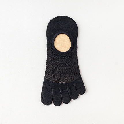 Men's Cotton Deodorant And Sweat-absorbing Breathable Five Toe Socks