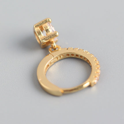 Female S925 Sterling Silver INS Style Rhinestone Earrings