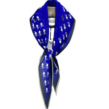 Diamond Neckerchief Crepe De Chine Scarf