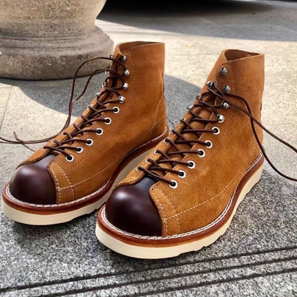 Stitching Martin Boots Retro Easy Matching British Style Working Boots